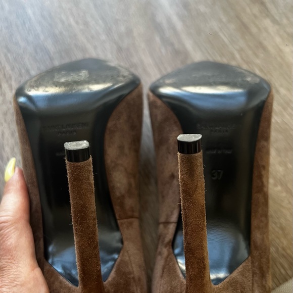 SAINT LAURENT ANJA PUMPS IN SUEDE - Picture 2 of 7
